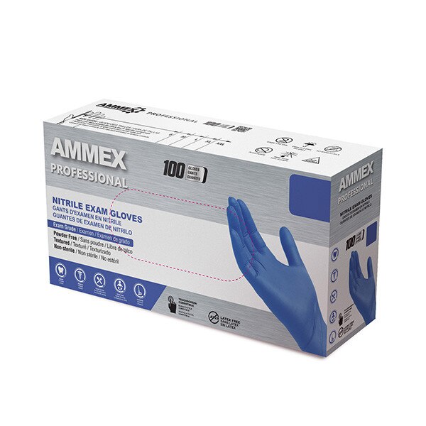 Blue Nitrile Exam Glove - Medium